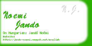 noemi jando business card