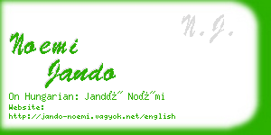 noemi jando business card